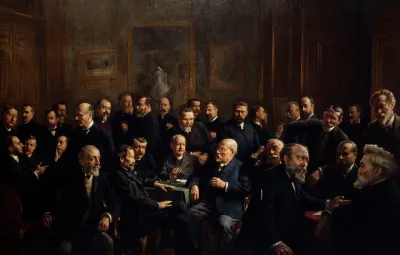 Collective Portrait Of The Members Of The Association Of French Republican Journalists
