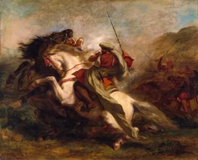 Collision Of Moorish Horsemen