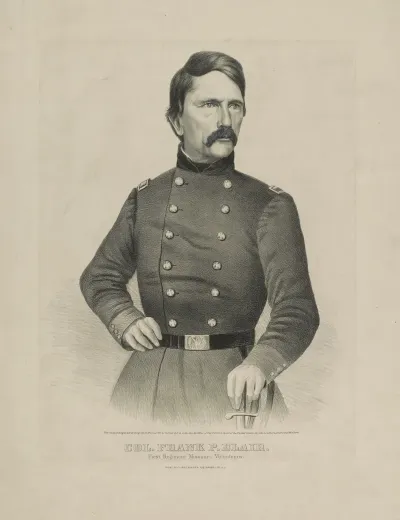Colonel Frank P Blair First Regiment Missouri Volunteers