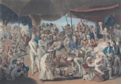 Colonel Mordaunts Cock Match At Lucknow