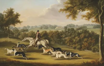 Colonel Newport Charletts Favourite Greyhounds At Hanley Court Worcestershire