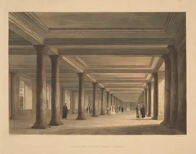 Colonnade Under Trinity Library