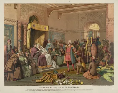 Columbus At The Court Of Barcelona