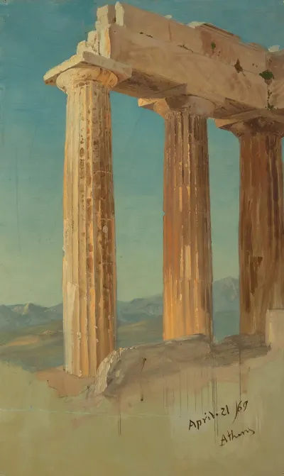 Columns Of The Parthenon Athens