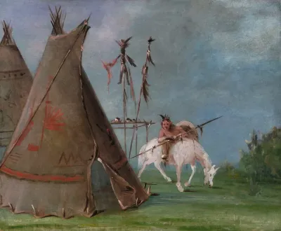 Comanche Lodge Of Buffalo Skins