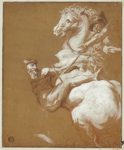 Combat Between Horseman And Footsoldier