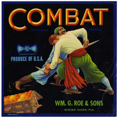 Combat Brand Citrus Label
