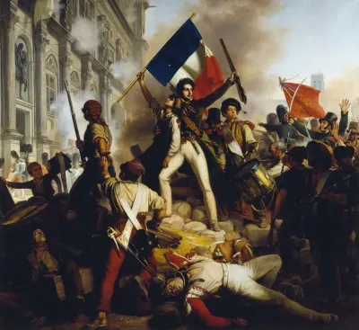 Combat Devant Lhotel De Ville Le 28 Juillet 1830