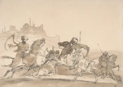 Combat Of Oriental Horsemen