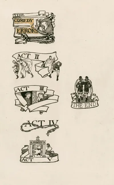 Comedy Of Errors Headings