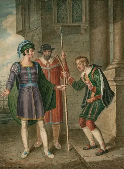 Comedy Of Errors Iv 1 Antipholus Of Ephesus An Officer And Dromio Of Ephesus