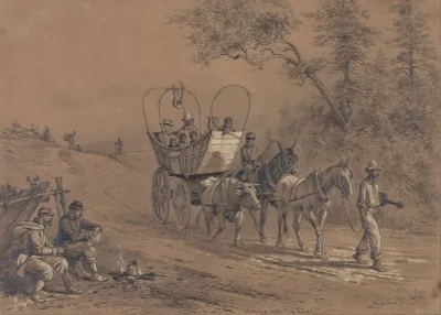 Coming Into The Lines A Party Of Slaves Have Started For The Union Lines