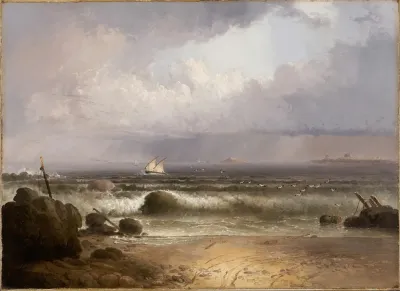 Coming Squall Nahant Beach With A Summer Shower