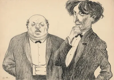 Common Work Satirical Drawing
