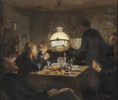 Company In Evening Light