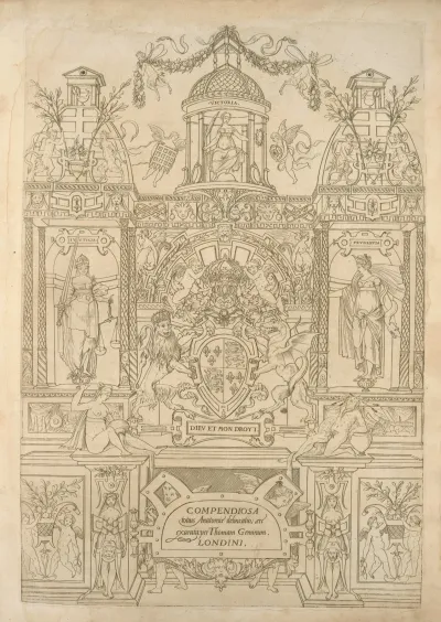 Compendiosa Totius Anatomie Delineatio Aere Exarata Title Page