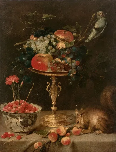 Composition A La Tazza Et A Lecureuil