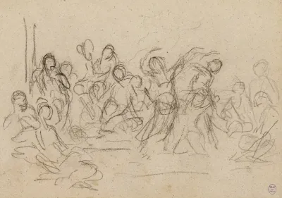 Composition Avec De Nombreux Personnages