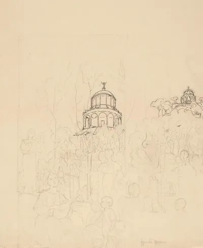 Composition Studies For The Right Wing Of The Easter Triptych