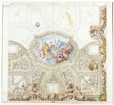 Composition Study For A Ceiling Decoration