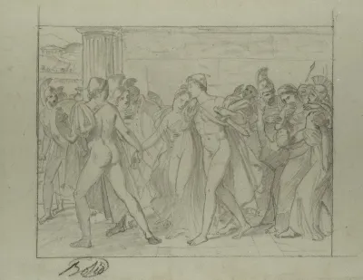 Composition Study For Castor And Pollux Freeing Helen