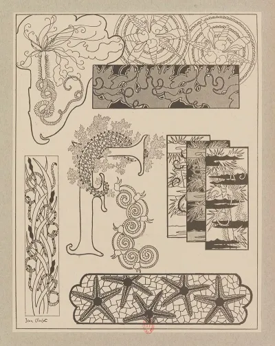 Compositions Ornementales Pour Le Cuir Et La Pyrogravure Pl 16