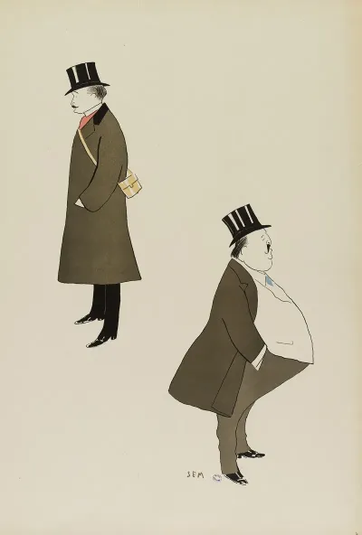 Comte De Fels Et Un Autre Personnage