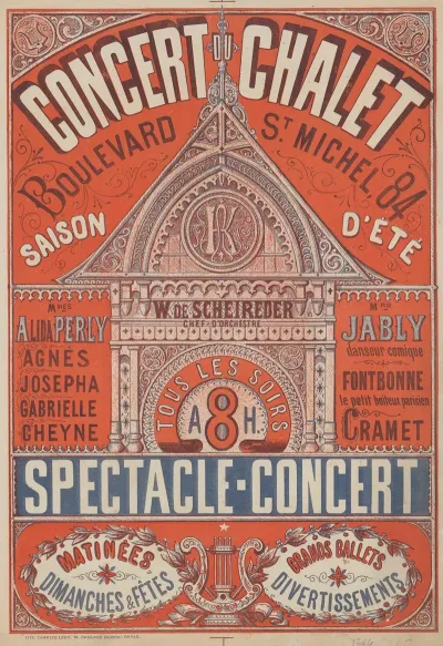 Concert Du Chalet Boulevard St Michel 84 Saison Dete Spectacle Concert