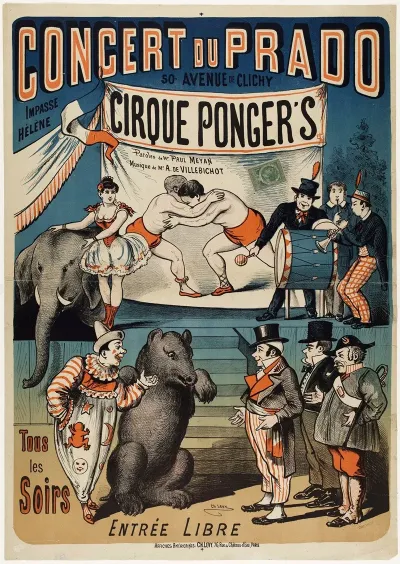 Concert Du Prado 50 Avenue De Clichy Impasse Helene Cirque Pongers