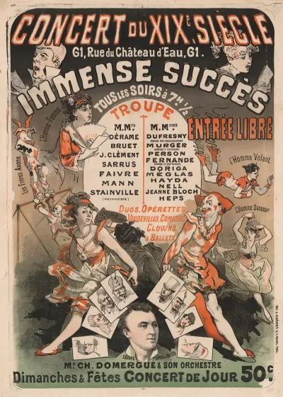 Concert Du Xixe Siecle Duos Operettes Vaudevilles Comedies Clowns Et Ballets