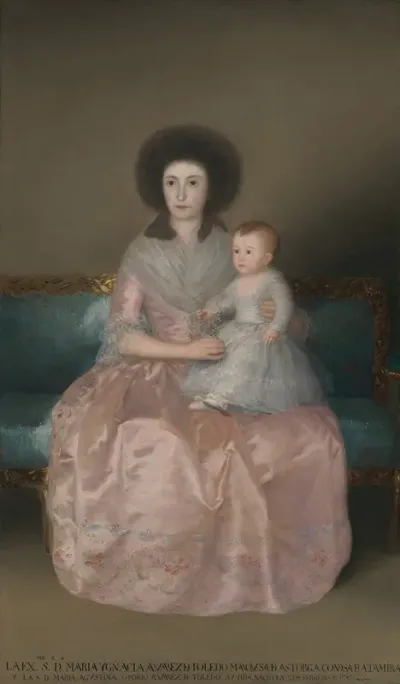 Condesa De Altamira And Her Daughter Maria Agustina