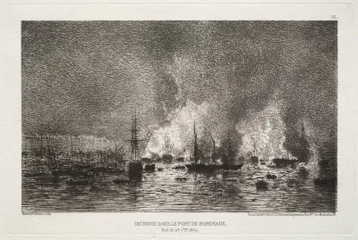 Conflagration In The Port Of Bordeaux