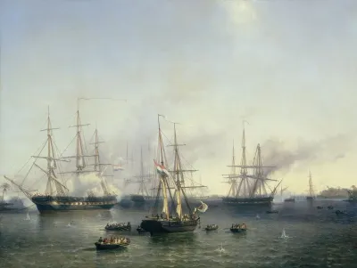 Conquest Of Palembang Sumatra In Indonesia By Lieutenant General De Kock June 24 1821