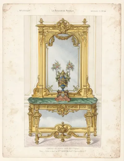 Console Et Glace Louis Xiv 1re Epoque