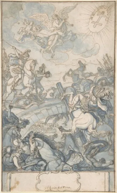 Constantines Battle At The Milvian Bridge