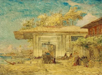 Constantinople Le Kiosque Des Janissaires