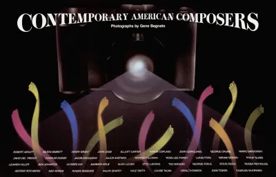 Contemporary American Composers Photographs By Gene Bagnato