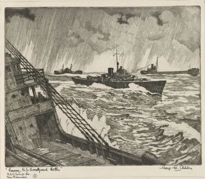 Convoy U S Coastguard Cutter