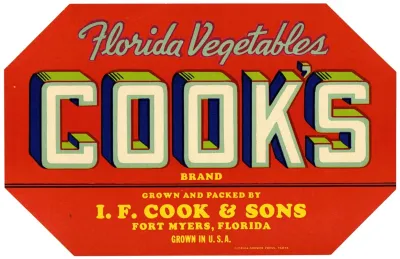 Cooks Brand Florida Vegetables Red Label