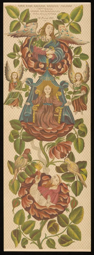 Copie Dune Ancienne Broderie Italienne