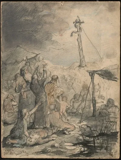 Copper Serpent Built In The Wilderness By Moses