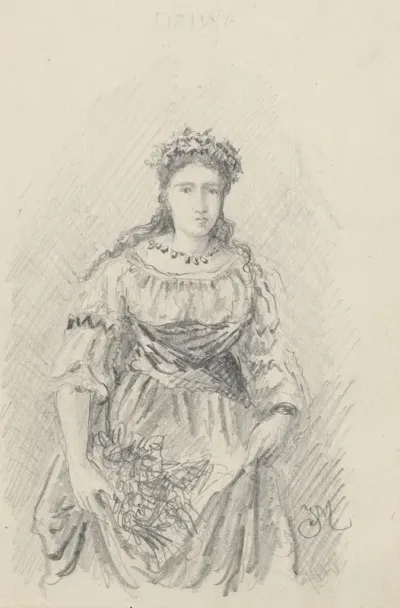 Copy Of A Female Character From Jan Matejkos Composition