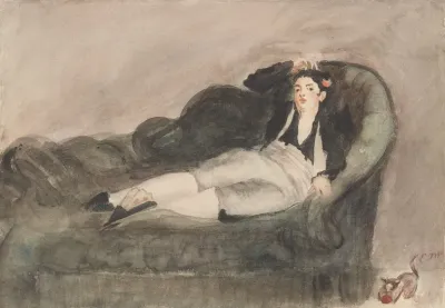 Copy Of Reclining Young Woman In Spanish Costume