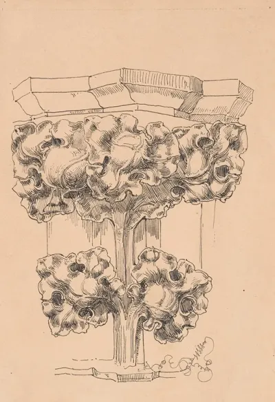 Copy Of The Shaft Capital In The Chancel Of St Marys Church In Cracow