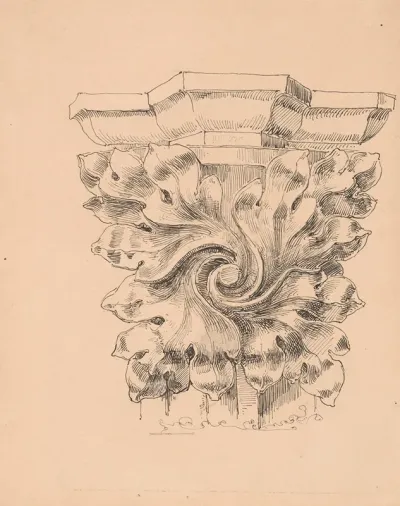Copy Of The Shaft Capital In The Chancel Of St Marys Church In Krakow