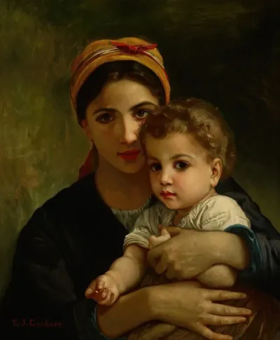 Copy Of Young Girl And Child