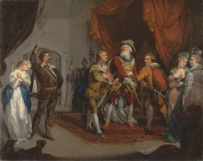 Cordelia Championed By The Earl Of Kent From Shakespeares King Lear I I