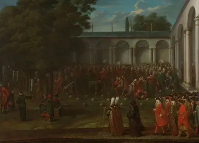 Cornelis Calkoen On His Way To His Audience With Sultan Ahmed Iii