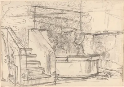 Corner Of A Garden Court