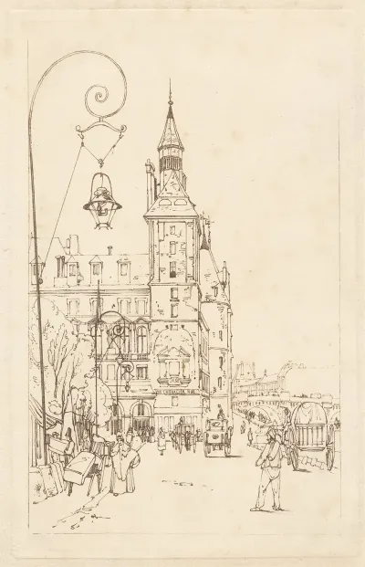 Corner Of The Palais De Justice Paris